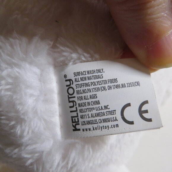 My First Easter white bunny plush rabbit with rattle BABY Girl - Picture 7 of 9